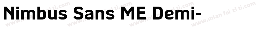 Nimbus Sans ME Demi字体转换